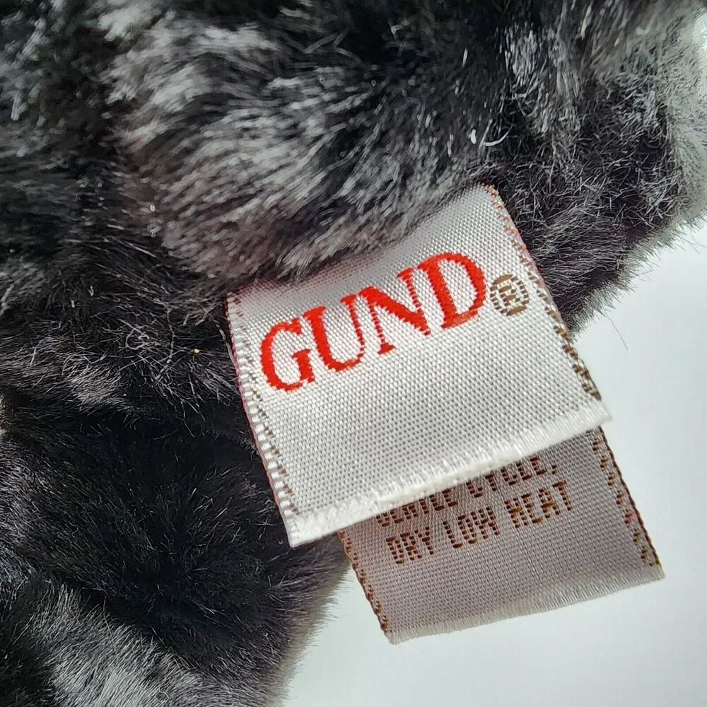 Vintage Gund Nipps Tuxedo Cat Plush 10
